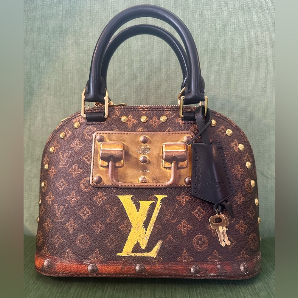 Louis Vuitton transformed monogram time trunk alma bib limited edition rare htf - Picture 11 of 15